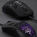 ATTACK SHARK Ultra-Light Wired Gaming Mouse with Honeycomb Design, Breathable Backlighting & USB Optical - Compatible with Windows, Xbox, PS4, Mac, HP, Acer, ATTACK SHARK Lootquake LLC