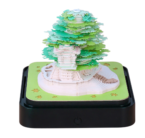 Tree House Paper Carving Notepad Creative Weekly Calendar Earth Calendar