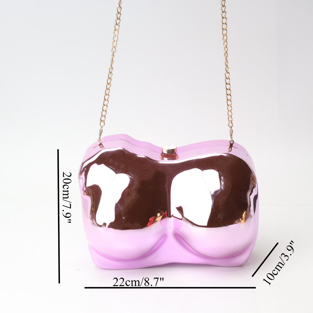 Elegant Irregular Acrylic Shaped Bag – Stylish evening Clutch Purse Perfect for Parties, Proms, and Weddings - SJB-DIAMOND ELITES