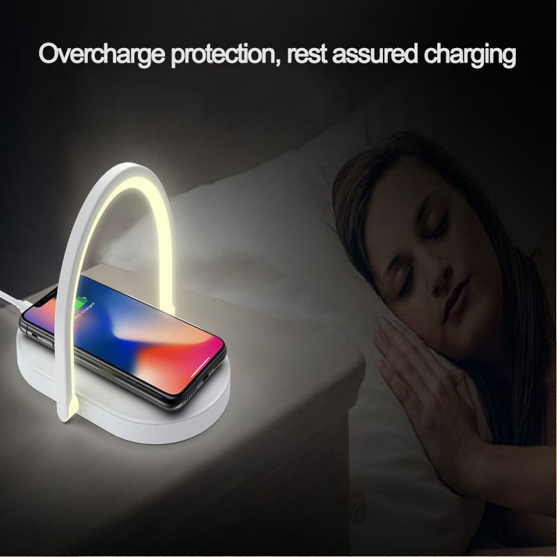 3 In 1 Foldable Wireless Charger Night Light Wireless Charging Station Stonego LED Reading Table Lamp 15W Fast Charging Light Pi-Mart