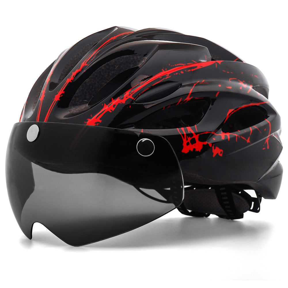 Bicycle Riding Protective Helmet Belt Goggles Lootquake LLC