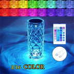 Table Crystal Rose Bedroom Lamp Pi-Mart
