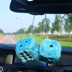 Fuzzy Plush Dice Car Accessory - SJB-DIAMOND ELITES