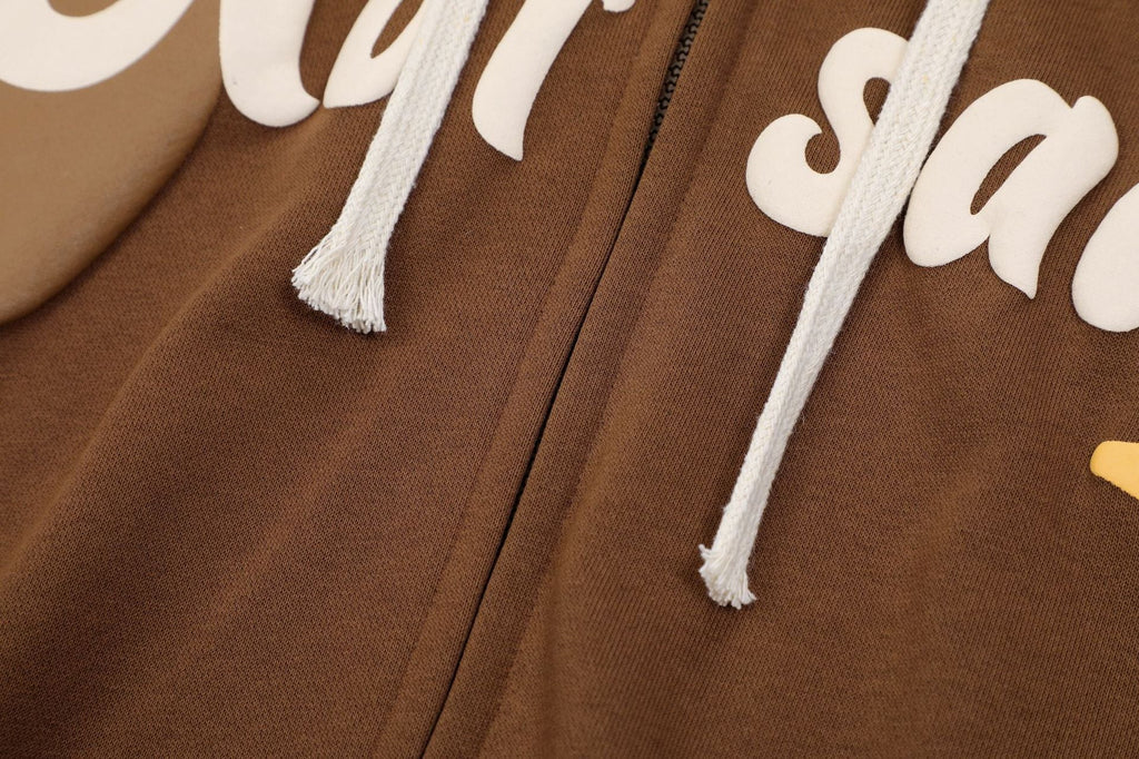 Unisex Hooded Printed Cardigan Hoodie Pi-Mart