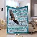 1pc Eagle Print Flannel Blanket For The Son-in-law, A Blanket For All Seasons, A Warm, Comfortable And Soft Blanket, A Sofa Bed, A Sofa For Office Camping Trips, A Nap Blanket For Home Decor, A Birthday Christmas Gift Blanket Lootquake LLC