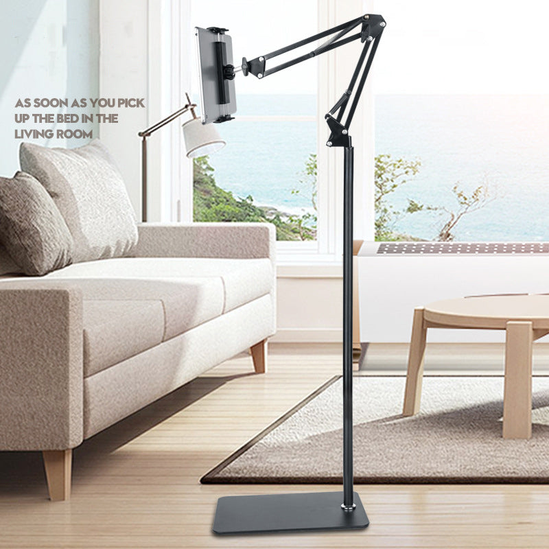 Lazy Mobile Phone Holder 360 Degree Rotating Folding Floor Stand Pi-Mart