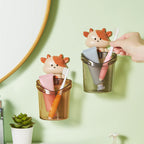 Bathroom Shelf Free Punch Wall Hanging Makeup Brush Storage Box