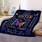 1pc Warm Super Soft Envelope Blanket, High-definition Printing Gift Blanket For Sisters, Flannel Blanket, Air Conditioning Office Nap Blanket