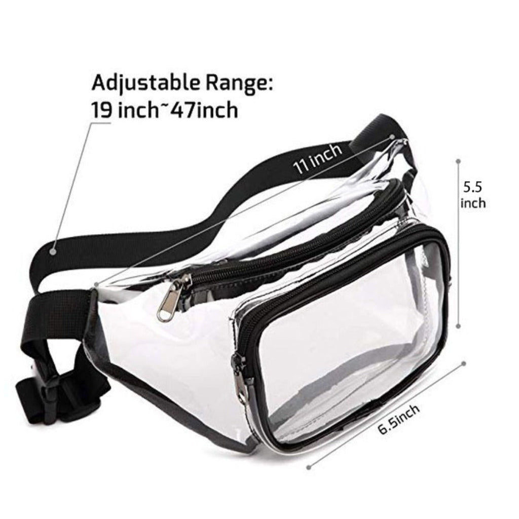 PVC Transparent Bag – Premium Sports Fanny Pack, Waterproof Waist Bag for Outdoor Activities, Rafting Fitness Chest Bag, Travel Portable Belt Bag - SJB-DIAMOND ELITES