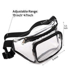 PVC Transparent Bag – Premium Sports Fanny Pack, Waterproof Waist Bag for Outdoor Activities, Rafting Fitness Chest Bag, Travel Portable Belt Bag - SJB-DIAMOND ELITES