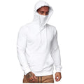 Men's Solid Color Plus Fleece Hoodie Sweatshirt Pi-Mart