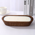A Scented Candle with a Unique And Fresh Aroma, Made from Soy Wax And Presented in a Wooden Boat-Shaped Container. It Is Perfect for Homes, Hotels, And Upscale Restaurants. Widely Used to Create a Romantic And Warm Atmosphere