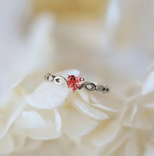 Huitan Simple Heart Ring - SJB-DIAMOND ELITES