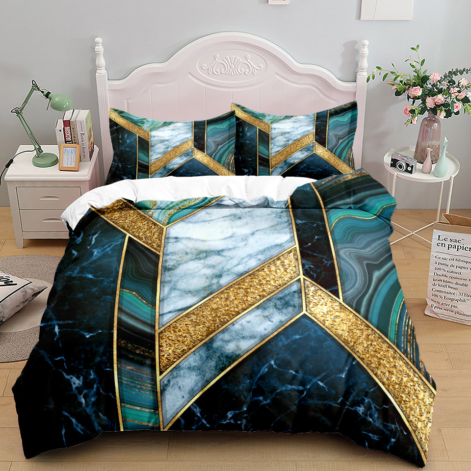 Bedding Home Textile Quilt Cover Three Piece Set Pi-Mart