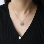 Natural Hetian White Jade Blue Jade Ruyi Retro Pendant Pi-Mart