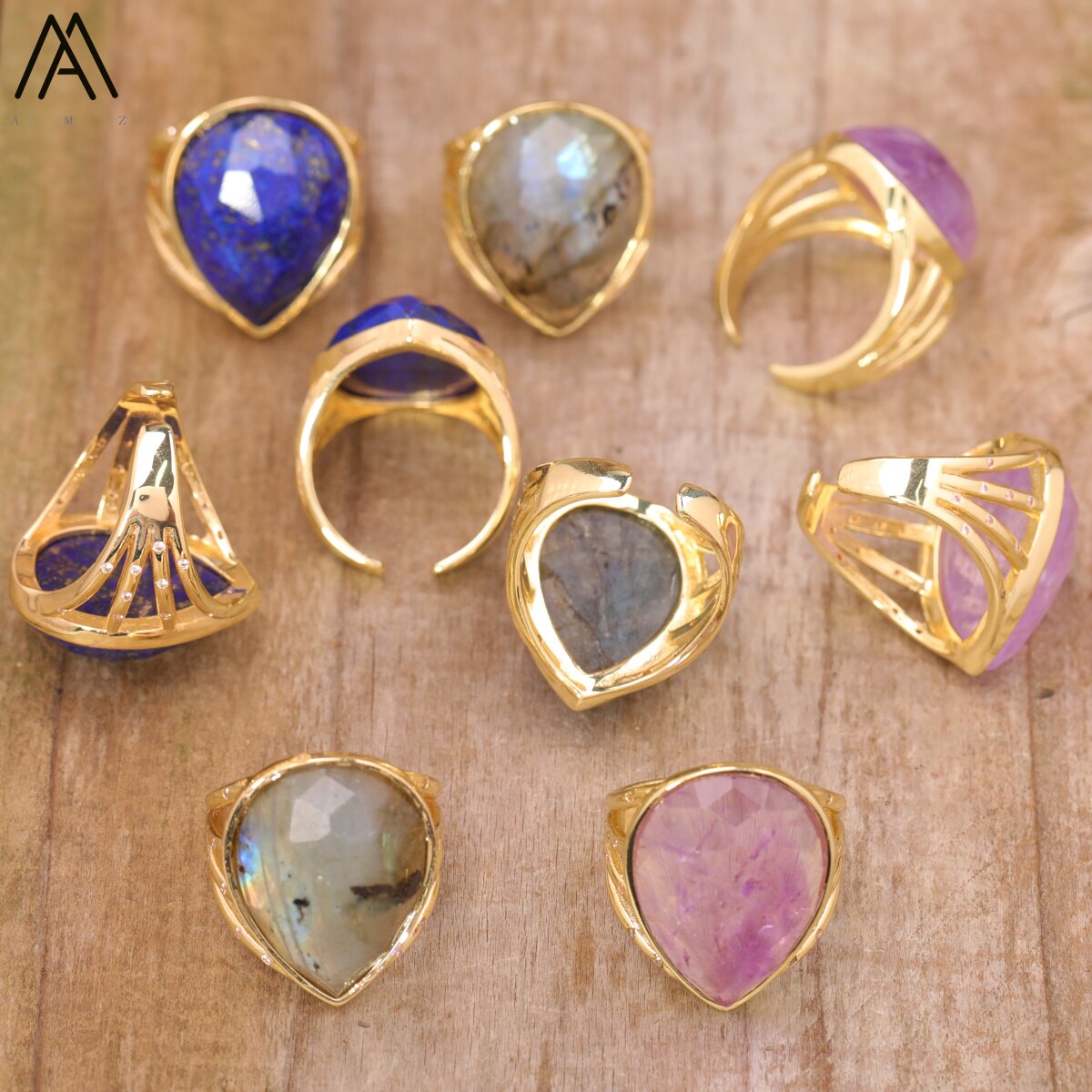 Teardrop Stone Finger Ring - SJB-DIAMOND ELITES