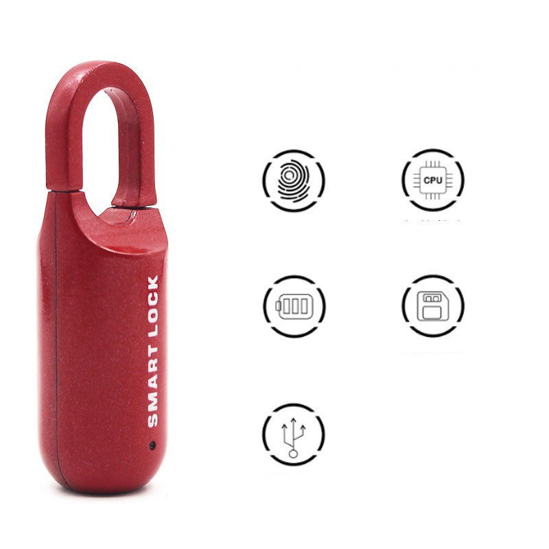 Fingerprint Padlock Small Schoolbag Cabinet Suitcase Household Pi-Mart