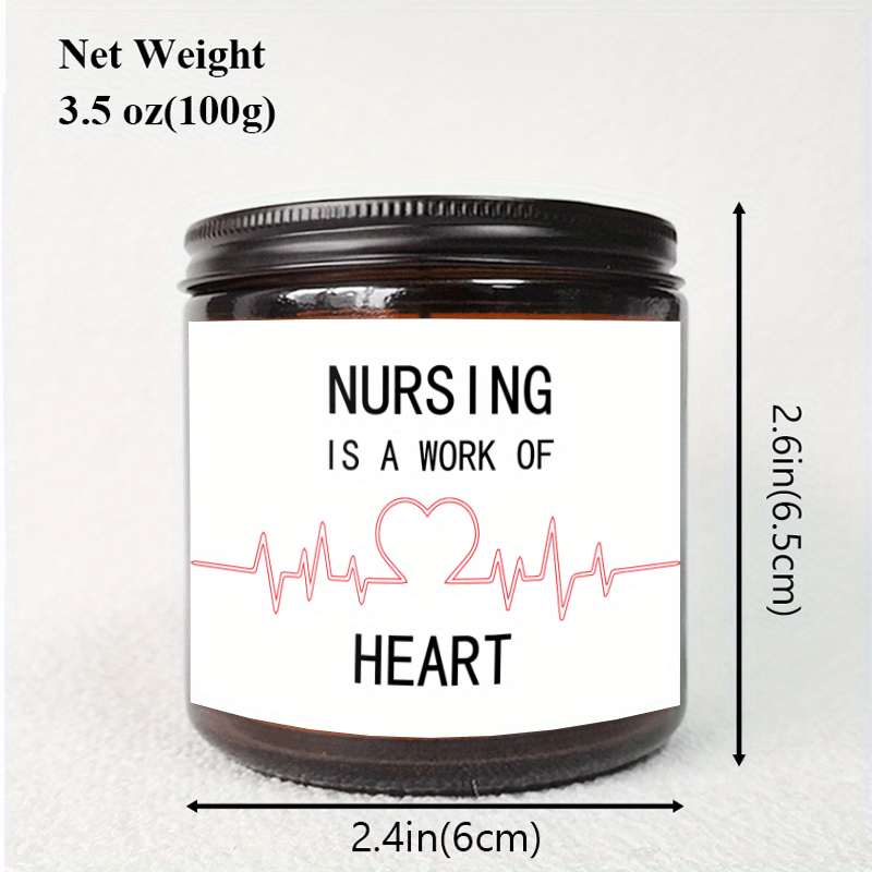 Lavender Scented Candle 5.3oz - Perfect Appreciation Gift for Nurses, Nursing Students, and Paramedics on Nurses' Day, Birthday, Graduation, or Thanksgiving - Unique and Meaningful Present, Women Men, Labor And Delivery, Nurs Lootquake LLC