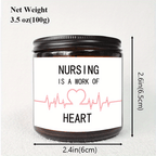 Lavender Scented Candle 5.3oz - Perfect Appreciation Gift for Nurses, Nursing Students, and Paramedics on Nurses' Day, Birthday, Graduation, or Thanksgiving - Unique and Meaningful Present, Women Men, Labor And Delivery, Nurs Lootquake LLC