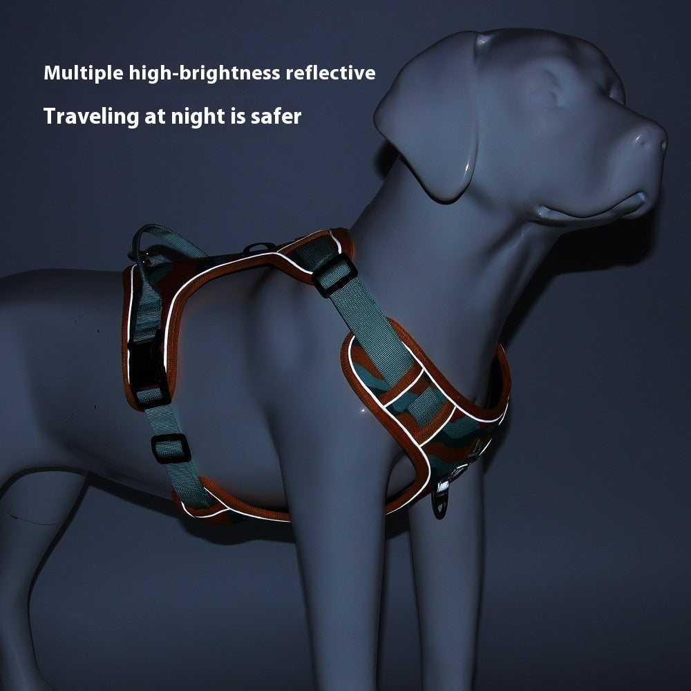 Dog Chest And Back Reflective Commuter Hand Holding Rope Pi-Mart