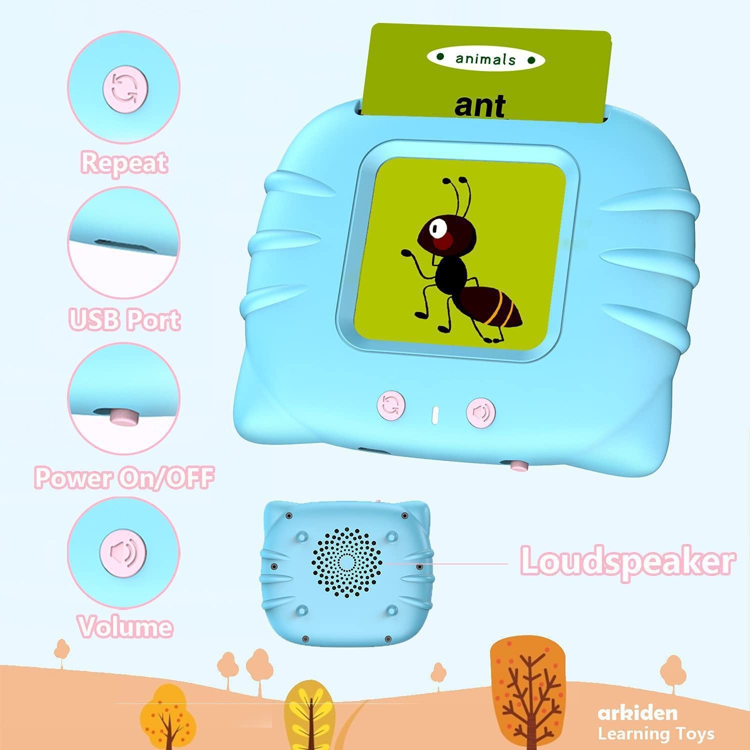 Children's Enlightening Early Education Smart Pure English Card Pi-Mart