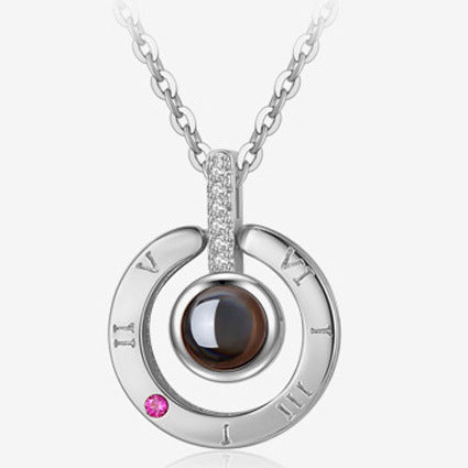Hot Valentine's Day Gifts Metal Rose Jewelry Gift Box Necklace For Wedding Girlfriend Necklace Gifts Pi-Mart