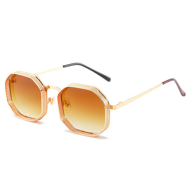 Polygon Hollow Frame Sun Glasses - SJB-DIAMOND ELITES