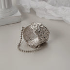Tin Foil Texture Normcore Style Ring