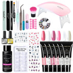 Poly nail Gel Kit With 54W UV Lamp Pi-Mart