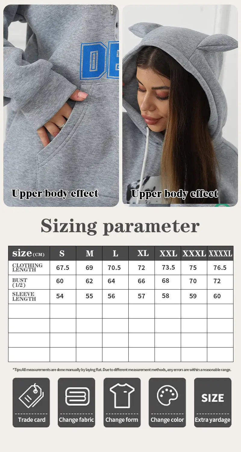 Women's Fashionable Casual Printed Long Sleeved Sweatshirt - SJB-DIAMOND ELITES