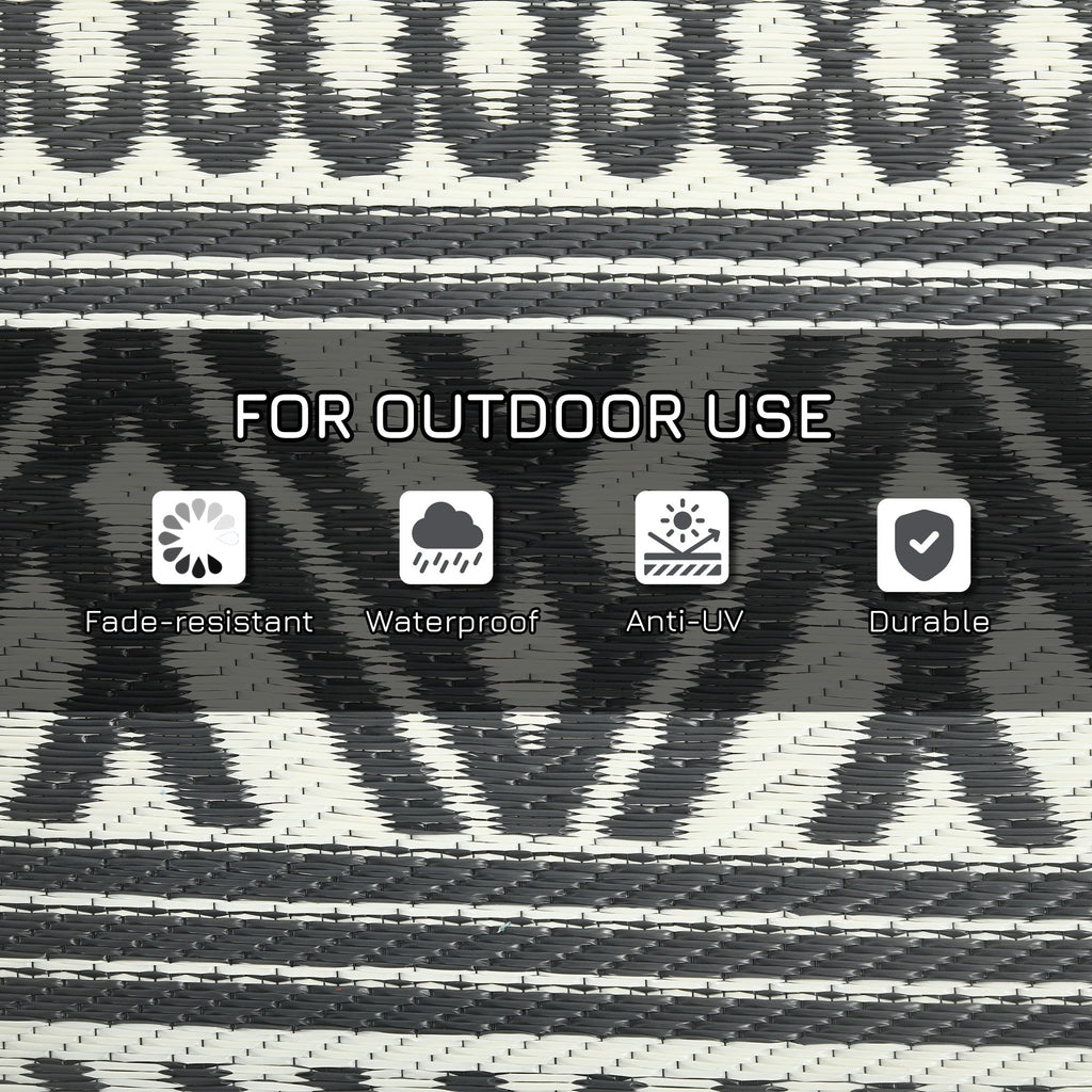 Reversible Outdoor Rug Carpet RV Camping Rugs with Carry Bag Pi-Mart