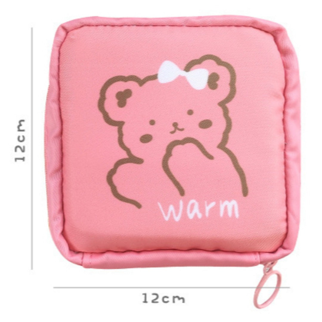 Period Bag for Women, Cute Sanitary Napkin Storage Bag, Portable Period Pouch, Sanitary Pads Bag,Tampons Holder for Purse - SJB-DIAMOND ELITES