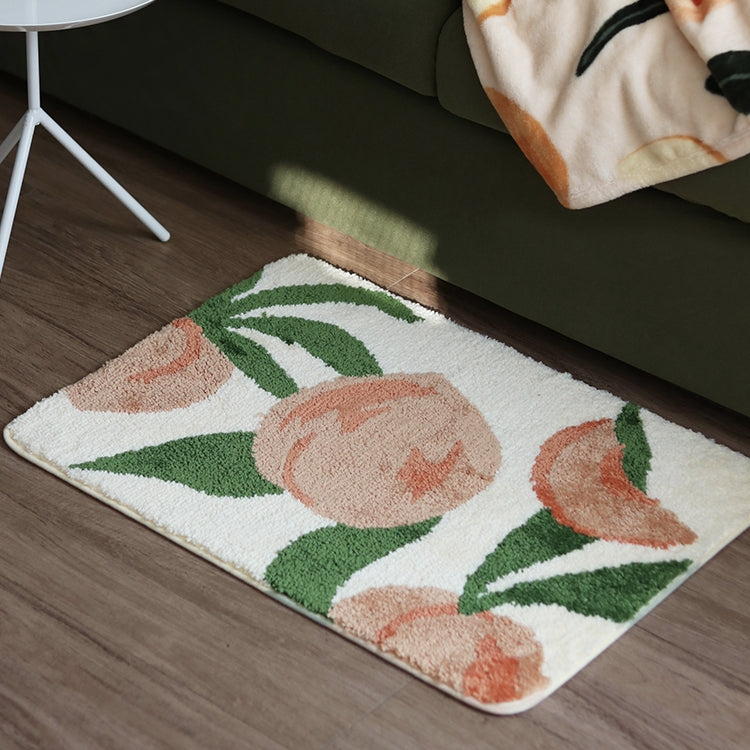 Non-slip Absorbent Green Bedroom Floor Mat Pi-Mart