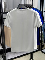 Men's Plus Size Round Neck Short Sleeve T-Shirt THRIXINE