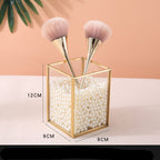 Multi-Cell Makeup Brush Bucket Cosmetic Desktop Storage Box Exquisite And High-End