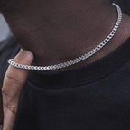 European And American Men's Titanium Steel Gold-plated Necklace
