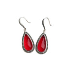 S925 Thai Silver Drop-shaped Eardrops