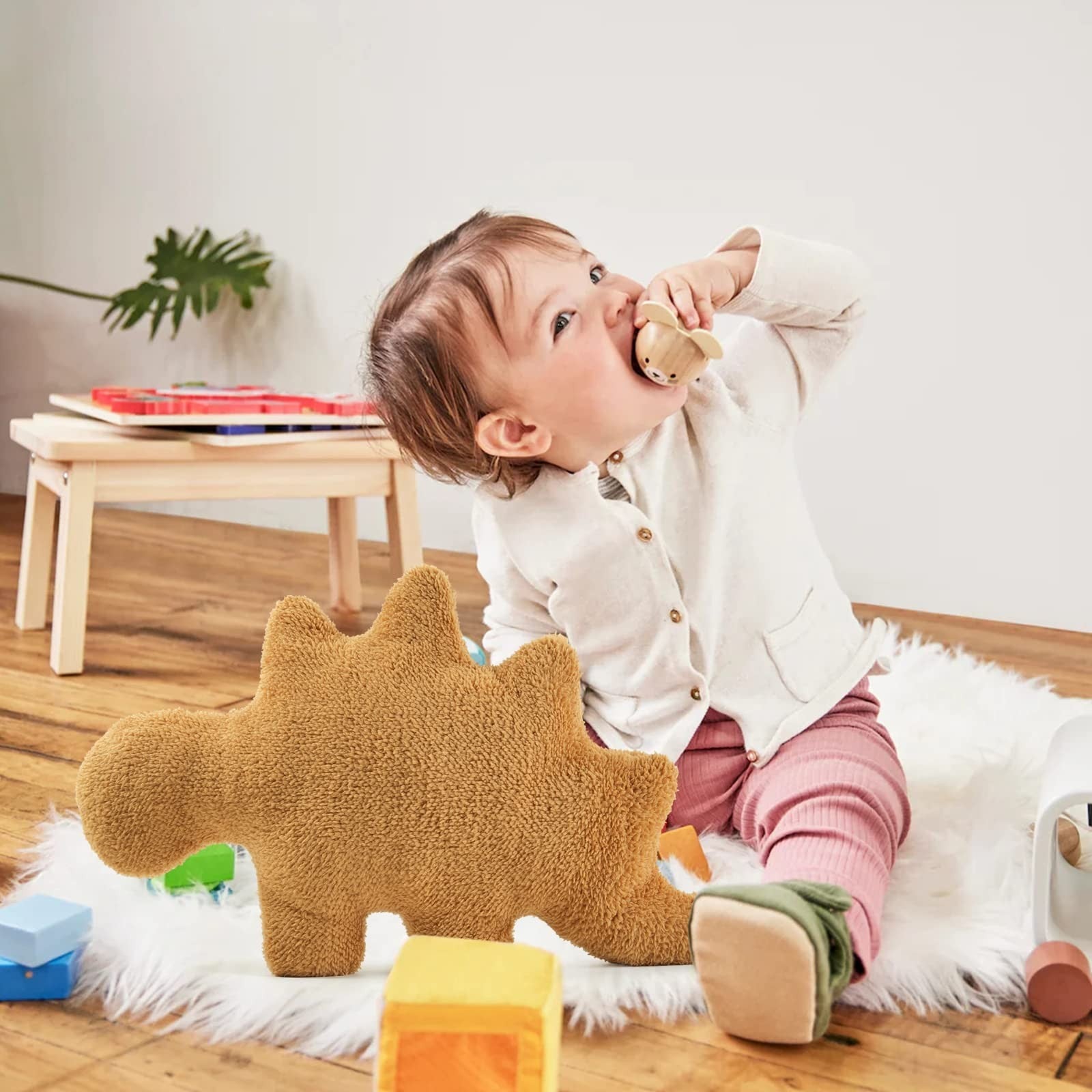 Chicken Block Dinosaur Plush Toy Pi-Mart