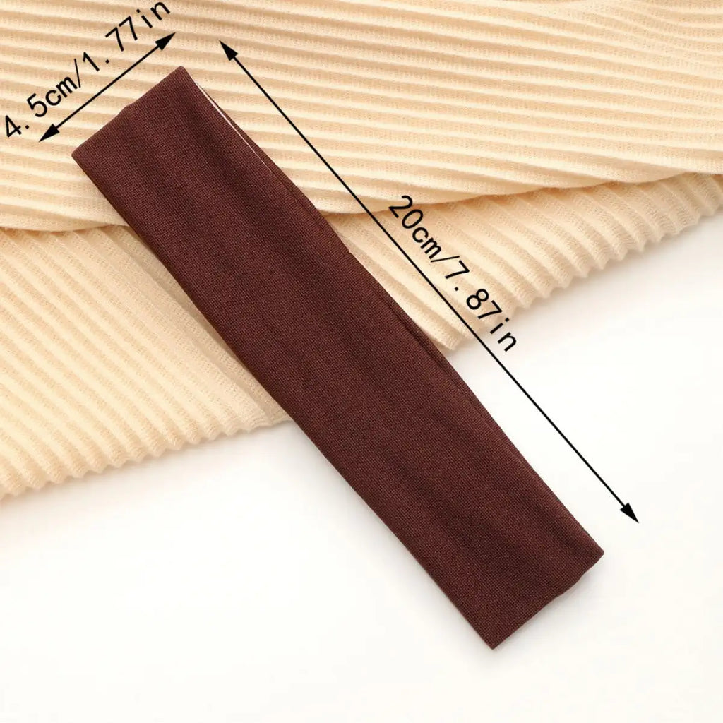 European And American Hot Solid Color Hair Band High Elastic Sports