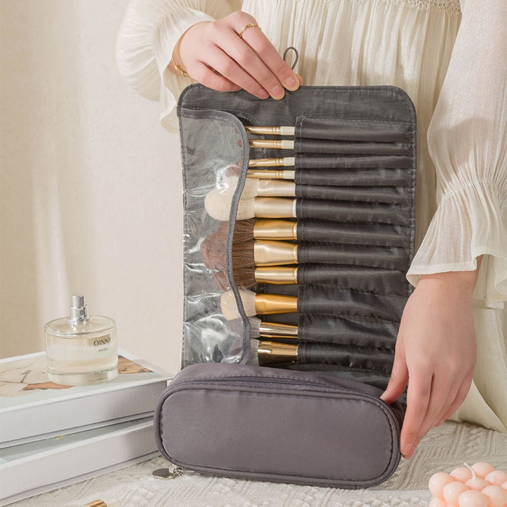 Travel makeup bag,Makeup bag organizers,Makeup bags small, makeup bag, makeup brush bag, storage bag multi-function, folding professional beauty makeup storage bag - SJB-DIAMOND ELITES
