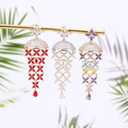 Women's Fashion Personality Flower Earrings Pi-Mart