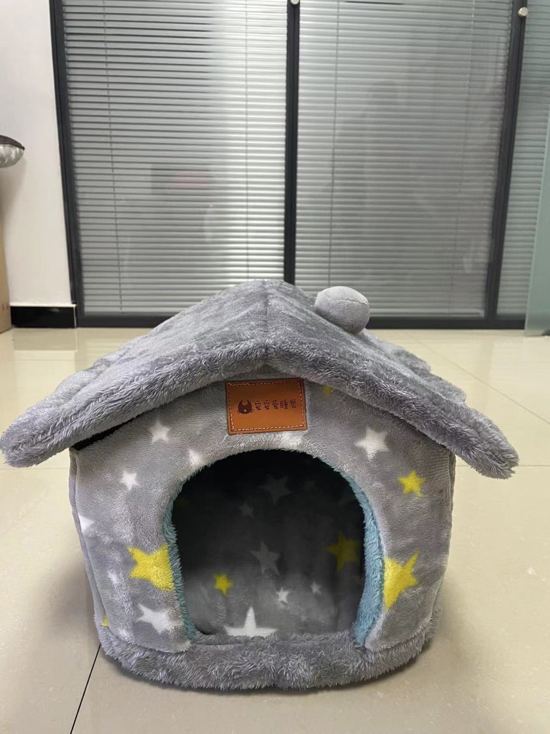 Foldable Dog House Pet Cat Bed Winter Dog Villa Sleep Kennel Removable Nest Warm Enclosed Cave Sofa Pets Supplies Pi-Mart