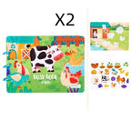 Children's Busy Book Educational Toys Repeated Paste Pi-Mart
