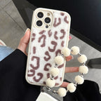 Leopard Printed Plush Phone Case Pi-Mart