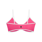 Loki & Ivy Color Block Ruched V-Neck Sports Bra