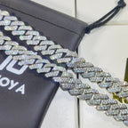 Gold Plated Iced Out Chain for Men and Women Cuban Chain Necklace Pi-Mart