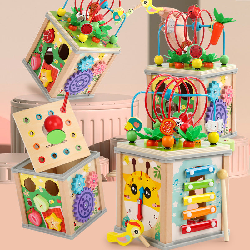 Children's Wooden Treasure Chest Multi-functional Puzzle Pi-Mart
