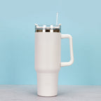 40oz Straw Coffee Insulation Cup With Handle Portable Car Stainless Steel Water Bottle LargeCapacity Travel BPA Free Thermal Mug Pi-Mart