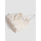 Summer woven bag casual vacation large capacity shoulder bag lace mesh underarm bag beach bag summer purse hobo - SJB-DIAMOND ELITES