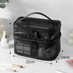Mesh cosmetic bag, lightweight large capacity three-layer toilet bag, double-layer storage bag, travel mesh bag, tool storage box portable, Mesh ShowerTote Bag, - SJB-DIAMOND ELITES